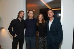 LOS ANGELES, CALIFORNIA - OCTOBER 20: (L-R) Kevin Ford, Chris Smith, Susan Downey and Robert Downey Jr. attend Netflix's Sr. Los Angeles Tastemaker at Ross House on October 20, 2022 in Los Angeles, California. (Photo by Charley Gallay/Getty Images for Netflix)