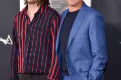 HOLLYWOOD, CALIFORNIA - NOVEMBER 04: Indio Falconer Downey and Robert Downey Jr. attend the special screening of "Sr." during the 2022 AFI Fest at TCL Chinese Theatre on November 04, 2022 in Hollywood, California. (Photo by Rodin Eckenroth/Getty Images)