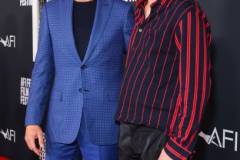 HOLLYWOOD, CALIFORNIA - NOVEMBER 04: (L-R) Robert Downey Jr. and Indio Falconer Downey attend Netflix's Sr. AFI Fest Premiere at TCL Chinese 6 Theatres on November 04, 2022 in Hollywood, California. (Photo by Leon Bennett/Getty Images for Netflix)