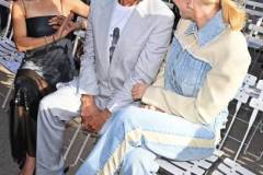 PARIS, FRANCE - OCTOBER 02: (L to R) Susan Downey, Robert Downey Jr. and Cate Blanchett attend the Stella McCartney show during Paris Fashion Week Womenswear Spring/Summer 2024 on October 2, 2023 in Paris, France. (Photo by Dave Benett/Getty Images)