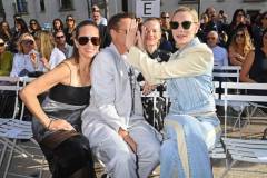 PARIS, FRANCE - OCTOBER 02: (L to R) Susan Downey, Robert Downey Jr., Julia Milner and Cate Blanchett attend the Stella McCartney show during Paris Fashion Week Womenswear Spring/Summer 2024 on October 2, 2023 in Paris, France. (Photo by Dave Benett/Getty Images)
