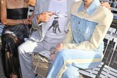 PARIS, FRANCE - OCTOBER 02: (L to R) Susan Downey, Robert Downey Jr. and Cate Blanchett attend the Stella McCartney show during Paris Fashion Week Womenswear Spring/Summer 2024 on October 2, 2023 in Paris, France. (Photo by Dave Benett/Getty Images)