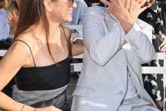 PARIS, FRANCE - OCTOBER 02: Susan Downey and Robert Downey Jr. attend the Stella McCartney show during Paris Fashion Week Womenswear Spring/Summer 2024 on October 2, 2023 in Paris, France. (Photo by Dave Benett/Getty Images for Stella McCartney)