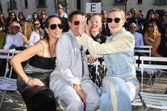 PARIS, FRANCE - OCTOBER 02: (L to R) Susan Downey, Robert Downey Jr., Julia Milner and Cate Blanchett attend the Stella McCartney show during Paris Fashion Week Womenswear Spring/Summer 2024 on October 2, 2023 in Paris, France. (Photo by Dave Benett/Getty Images for Stella McCartney)