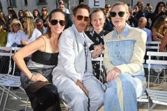 PARIS, FRANCE - OCTOBER 02: (L to R) Susan Downey, Robert Downey Jr., Julia Milner and Cate Blanchett attend the Stella McCartney show during Paris Fashion Week Womenswear Spring/Summer 2024 on October 2, 2023 in Paris, France. (Photo by Dave Benett/Getty Images for Stella McCartney)