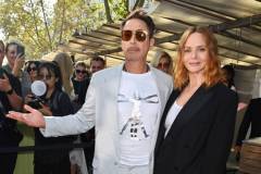 PARIS, FRANCE - OCTOBER 02: Robert Downey Jr. and Stella McCartney attend the Stella McCartney show during Paris Fashion Week Womenswear Spring/Summer 2024 on October 2, 2023 in Paris, France. (Photo by Dave Benett/Getty Images for Stella McCartney)