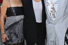 PARIS, FRANCE - OCTOBER 02: (L to R) Susan Downey, Stella McCartney and Robert Downey Jr. attend the Stella McCartney show during Paris Fashion Week Womenswear Spring/Summer 2024 on October 2, 2023 in Paris, France. (Photo by Dave Benett/Getty Images for Stella McCartney)