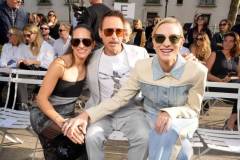 Susan Downey, Robert Downey Jr. and Cate Blanchett at Stella McCartney Ready To Wear Spring 2024 held at March? Saxe-Breteuil on October 2, 2023 in Paris, France. (Photo by Swan Gallet/WWD via Getty Images)