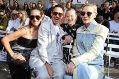 PARIS, FRANCE - OCTOBER 02: (EDITORIAL USE ONLY - For Non-Editorial use please seek approval from Fashion House) (L to R) Susan Downey, Robert Downey Jr., Julia Milner and Cate Blanchett  attend the Stella McCartney in Womenswear Spring/Summer 2024 show as part of Paris Fashion Week  on October 02, 2023 in Paris, France. (Photo by Pascal Le Segretain/Getty Images)