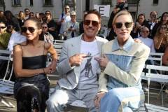 PARIS, FRANCE - OCTOBER 02: (EDITORIAL USE ONLY - For Non-Editorial use please seek approval from Fashion House) (L to R) Susan Downey, Robert Downey Jr. and Cate Blanchett attend the Stella McCartney in Womenswear Spring/Summer 2024 show as part of Paris Fashion Week  on October 02, 2023 in Paris, France. (Photo by Pascal Le Segretain/Getty Images)