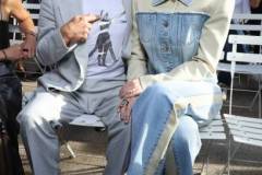 PARIS, FRANCE - OCTOBER 02: (EDITORIAL USE ONLY - For Non-Editorial use please seek approval from Fashion House) Robert Downey Jr. and Cate Blanchett attend the Stella McCartney in Womenswear Spring/Summer 2024 show as part of Paris Fashion Week  on October 02, 2023 in Paris, France. (Photo by Pascal Le Segretain/Getty Images)