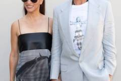 PARIS, FRANCE - OCTOBER 02: (EDITORIAL USE ONLY - For Non-Editorial use please seek approval from Fashion House) (L-R) Susan Downey and Robert Downey Jr attend the Stella McCartney Womenswear Spring/Summer 2024 show as part of Paris Fashion Week  on October 02, 2023 in Paris, France. (Photo by Marc Piasecki/WireImage)