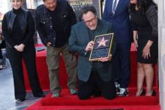 LOS ANGELES, CALIFORNIA - FEBRUARY 13: (L-R) Ana Martinez, Roy Choi, Jon Favreau, Robert Downey Jr. and Lupita Sanchez attend the star ceremony for Jon Favreau on The Hollywood Walk of Fame on February 13, 2023 in Los Angeles, California. (Photo by Phillip Faraone/Getty Images)