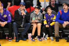 LOS ANGELES, CALIFORNIA - FEBRUARY 09: Robert Downey Jr. attends a basketball game between the Los Angeles Lakers and the Milwaukee Bucks at Crypto.com Arena on February 09, 2023 in Los Angeles, California. (Photo by Allen Berezovsky/Getty Images)