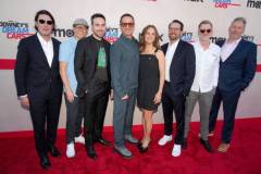 LOS ANGELES, CALIFORNIA - JUNE 16: (L-R) Jay Peterson, Dave Larzelere, Trevor Neuhoff, Robert Downey Jr., Susan Downey, Kyle Wheeler, Dan Jolly, and Joseph Boyle attend Max's Downey's Dream Cars Tastemaker Event at Petersen Automotive Museum on June 16, 2023 in Los Angeles, California. (Photo by Jeff Kravitz/FilmMagic for Max)