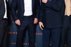 PARIS, FRANCE - JULY 11: Matt Damon and Robert Downey Jr. attend the "Oppenheimer" premiere at Cinema Le Grand Rex on July 11, 2023 in Paris, France. (Photo by Pierre Suu/WireImage)