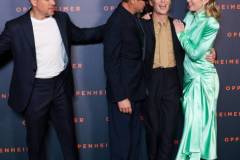 PARIS, FRANCE - JULY 11: Matt Damon, Robert Downey Jr., Cillian Murphy, and Emily Blunt attend the "Oppenheimer" premiere at Cinema Le Grand Rex on July 11, 2023 in Paris, France. (Photo by Pierre Suu/WireImage)