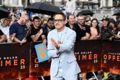 LONDON, ENGLAND - JULY 12: Robert Downey Jr. attends the photocall for "Oppenheimer" in Trafalgar Square on July 12, 2023 in London, England. (Photo by Gareth Cattermole/Getty Images)