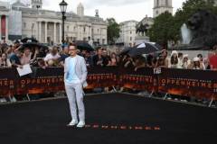 LONDON, ENGLAND - JULY 12: Robert Downey Jr. attends a photocall for "Oppenheimer" at Trafalgar Square on July 12, 2023 in London, England. (Photo by Mike Marsland/WireImage)