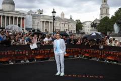 LONDON, ENGLAND - JULY 12: Robert Downey Jr. attends a photocall for "Oppenheimer" at Trafalgar Square on July 12, 2023 in London, England. (Photo by Mike Marsland/WireImage)