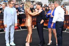 LONDON, ENGLAND - JULY 12: (L-R) Robert Downey Jr, Emily Blunt, Cillian Murphy and Matt Damon attend a photocall for "Oppenheimer" in Trafalgar Square on July 12, 2023 in London, England. (Photo by David M. Benett/Jed Cullen/Dave Benett/WireImage)