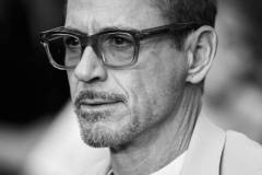 LONDON, ENGLAND - JULY 12: (EDITORS NOTE: Image has been converted to black and white) Robert Downey Jr. attends the photocall for "Oppenheimer" in Trafalgar Square on July 12, 2023 in London, England. (Photo by Gareth Cattermole/Getty Images)