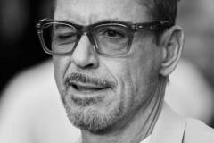 LONDON, ENGLAND - JULY 12: (EDITORS NOTE: Image has been converted to black and white) Robert Downey Jr. attends the photocall for "Oppenheimer" in Trafalgar Square on July 12, 2023 in London, England. (Photo by Gareth Cattermole/Getty Images)