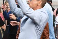 LONDON, ENGLAND - JULY 12: Robert Downey Jr attends a photocall for "Oppenheimer" in Trafalgar Square on July 12, 2023 in London, England. (Photo by David M. Benett/Jed Cullen/Dave Benett/WireImage)