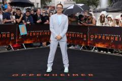 LONDON, ENGLAND - JULY 12: Robert Downey Jr. attends the London Photocall for Universal Pictures' "Oppenheimer" at Trafalgar Square on July 12, 2023 in London, England. (Photo by Neil P. Mockford/Getty Images for Universal Pictures)