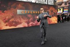 LONDON, ENGLAND - JULY 13: Robert Downey Jr. attends the UK Premiere of "Oppenheimer" at Odeon Luxe Leicester Square on July 13, 2023 in London, England. (Photo by Kate Green/Getty Images for Universal Pictures)