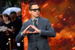 LONDON, ENGLAND - JULY 13: Robert Downey Jr. attends the "Oppenheimer" UK Premiere at Odeon Luxe Leicester Square on July 13, 2023 in London, England. (Photo by Joe Maher/WireImage)