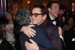 Mark Ruffalo, Robert Downey Jr. and Bradley Cooper at the 81st Golden Globe Awards held at the Beverly Hilton Hotel on January 7, 2024 in Beverly Hills, California. (Photo by Rich Polk/Golden Globes 2024/Golden Globes 2024 via Getty Images)