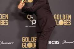 BEVERLY HILLS, CALIFORNIA - JANUARY 07: Robert Downey Jr., winner of the Best Performance by a Male Actor in a Supporting Role in any Motion Picture award for "Oppenheimer," poses in the press room during the 81st Annual Golden Globe Awards at The Beverly Hilton on January 07, 2024 in Beverly Hills, California. (Photo by Amy Sussman/Getty Images)