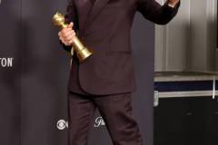BEVERLY HILLS, CALIFORNIA - JANUARY 07: Robert Downey Jr., winner of the Best Performance by a Male Actor in a Supporting Role in any Motion Picture award for "Oppenheimer," poses in the press room during the 81st Annual Golden Globe Awards at The Beverly Hilton on January 07, 2024 in Beverly Hills, California. (Photo by Amy Sussman/Getty Images)
