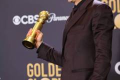 BEVERLY HILLS, CALIFORNIA - JANUARY 07: Robert Downey Jr., winner of the Best Performance by a Male Actor in a Supporting Role in any Motion Picture award for "Oppenheimer," poses in the press room during the 81st Annual Golden Globe Awards at The Beverly Hilton on January 07, 2024 in Beverly Hills, California. (Photo by Matt Winkelmeyer/WireImage)