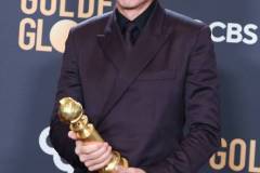 BEVERLY HILLS, CALIFORNIA - JANUARY 7: Robert Downey Jr poses in the press room during the 81st Annual Golden Globe Awards at The Beverly Hilton on January 7, 2024 in Beverly Hills, California. (Photo by Steve Granitz/FilmMagic)