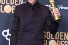 BEVERLY HILLS, CALIFORNIA - JANUARY 7: Robert Downey Jr poses in the press room during the 81st Annual Golden Globe Awards at The Beverly Hilton on January 7, 2024 in Beverly Hills, California. (Photo by Steve Granitz/FilmMagic)