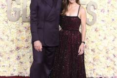 BEVERLY HILLS, CALIFORNIA - JANUARY 07: Robert Downey Jr., Susan Downey arrives at the 81st Annual Golden Globe Awards  at The Beverly Hilton on January 07, 2024 in Beverly Hills, California. (Photo by Steve Granitz/FilmMagic)