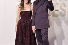 BEVERLY HILLS, CALIFORNIA - JANUARY 07: Susan Downey and Robert Downey Jr. attend the 81st Annual Golden Globe Awards at The Beverly Hilton on January 07, 2024 in Beverly Hills, California. (Photo by Axelle/Bauer-Griffin/FilmMagic)