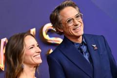 Susan Downey and Robert Downey Jr. at the 76th Primetime Emmy Awards held at Peacock Theater on September 15, 2024 in Los Angeles, California.  (Photo by Michael Buckner/Variety via Getty Images)