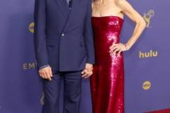 LOS ANGELES, CALIFORNIA - SEPTEMBER 15: (L-R) Robert Downey Jr. and Susan Downey attend the 76th Primetime Emmy Awards at Peacock Theater on September 15, 2024 in Los Angeles, California. (Photo by Kevin Mazur/Getty Images)