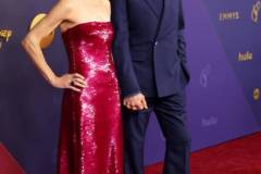 LOS ANGELES, CALIFORNIA - SEPTEMBER 15: (L-R) Susan Downey and Robert Downey Jr. attend the 76th Primetime Emmy Awards at Peacock Theater on September 15, 2024 in Los Angeles, California. (Photo by Kevin Mazur/Getty Images)