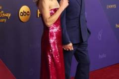 LOS ANGELES, CALIFORNIA - SEPTEMBER 15: (L-R) Susan Downey and Robert Downey Jr. attend the 76th Primetime Emmy Awards at Peacock Theater on September 15, 2024 in Los Angeles, California. (Photo by Kevin Mazur/Getty Images)