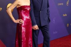 LOS ANGELES, CALIFORNIA - SEPTEMBER 15: (L-R) Susan Downey and Robert Downey Jr. attend the 76th Primetime Emmy Awards at Peacock Theater on September 15, 2024 in Los Angeles, California. (Photo by Kevin Mazur/Getty Images)