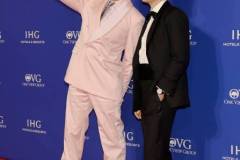 PALM SPRINGS, CALIFORNIA - JANUARY 04: (L-R) Robert Downey Jr. and Cillian Murphy attend the 2024 Palm Springs International Film Festival Film Awards at Palm Springs Convention Center on January 04, 2024 in Palm Springs, California. (Photo by Kevin Winter/Getty Images)