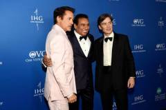 PALM SPRINGS, CALIFORNIA - JANUARY 04: Robert Downey Jr., Festival Chairman Nachhattar Singh Chandi and Cillian Murphy attend the 35th Annual Palm Springs International Film Awards at Palm Springs Convention Center on January 04, 2024 in Palm Springs, California. (Photo by Presley Ann/Getty Images for Palm Springs International Film Society)