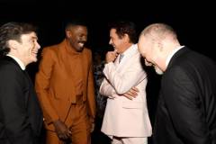 PALM SPRINGS, CALIFORNIA - JANUARY 04: (L-R) Cillian Murphy, Colman Domingo, Robert Downey Jr. and Paul Giamatti are seen backstage during the 35th Annual Palm Springs International Film Awards at Palm Springs Convention Center on January 04, 2024 in Palm Springs, California. (Photo by Presley Ann/Getty Images for Palm Springs International Film Society)