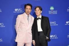 PALM SPRINGS, CALIFORNIA - JANUARY 04: Robert Downey Jr. and Cillian Murphy attend the 2024 Palm Springs International Film Festival at Palm Springs Convention Center on January 04, 2024 in Palm Springs, California. (Photo by David Crotty/Patrick McMullan via Getty Images)