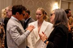 Los Angeles, CA - January 12: Robert Downey Jr, Emily Blunt and Emma Thomas mingled during the 2023 American Film Institute Awards, at Four Seasons Hotel , in Los Angeles, CA, Friday, Jan. 12, 2024. (Jay L. Clendenin / Los Angeles Times via Getty Images)