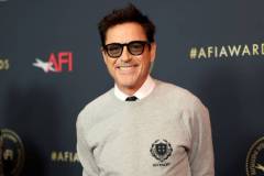 LOS ANGELES, CALIFORNIA - JANUARY 12: Robert Downey Jr. attends the AFI Awards Luncheon at Four Seasons Hotel Los Angeles at Beverly Hills on January 12, 2024 in Los Angeles, California. (Photo by Monica Schipper/Getty Images)